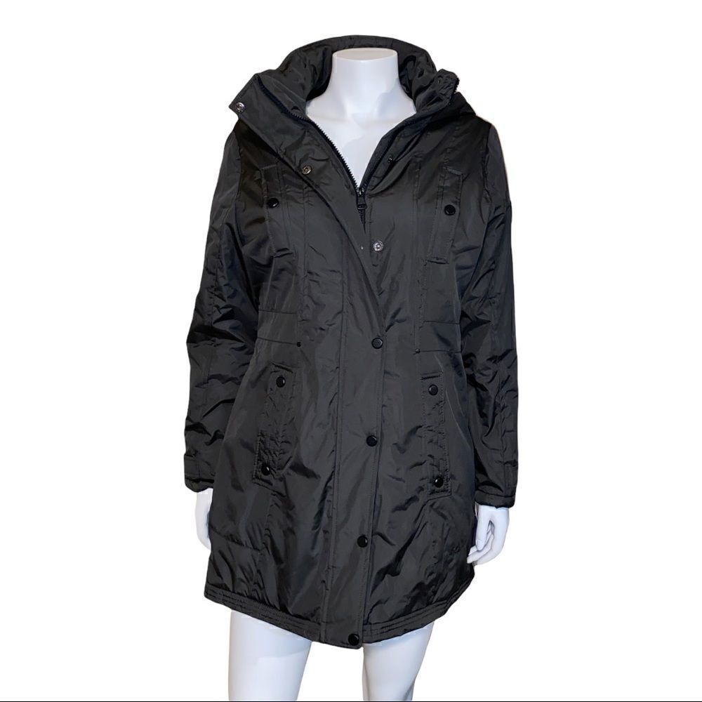 Madden Girl Juniors Hooded Olive Green Parka Coat Size Medium NWT NWD